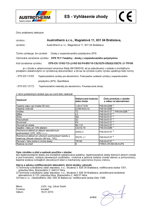 certifikát pre solidbau